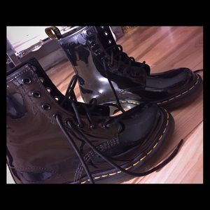 Women's Size 7 Black Patent Doc Martens