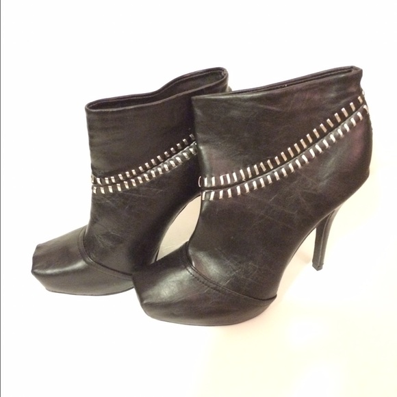 Black dollhouse booties