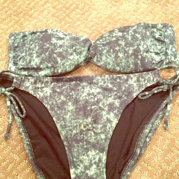 SOLD Victoria's Secret watercolored bandeau swim