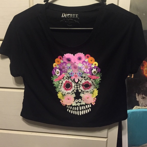 Sugar Skull Crop Top