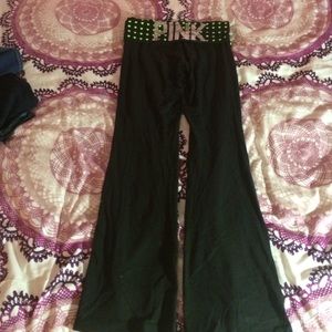 Small Pink Bootcut Yoga Pants