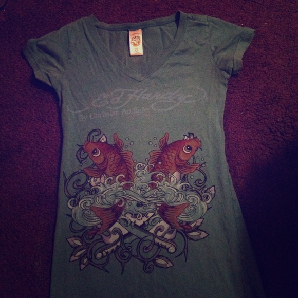 Ed Hardy printed tee