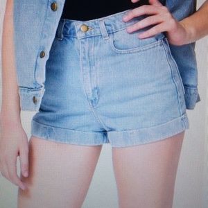 American Apparel Jean Cuff Short