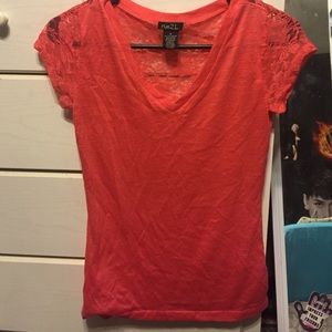 Red Lace Shirt