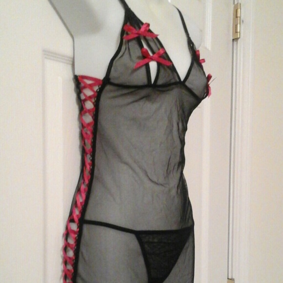 Black & Red Lingerie NWOT