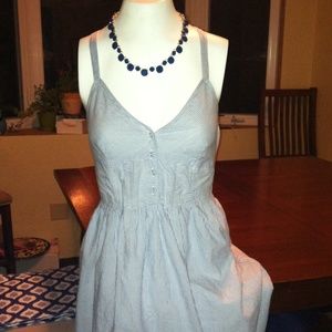 Sweet navy pin stripe dress