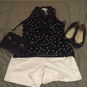 Polka Dot Ruffle Top