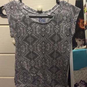 Grey Tribal Print Shirt