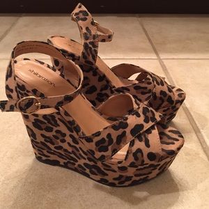 Xhilaration Cheetah Wedges