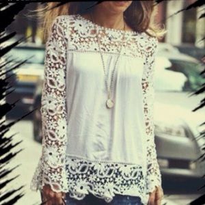 Cotton Lace Top NWT