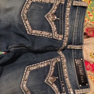 White and Bling Jeans