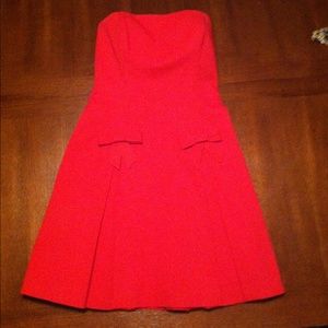HOT SALE! Red strapless dress with bows