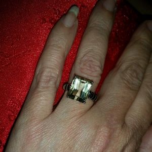 Canary Kunzite ring