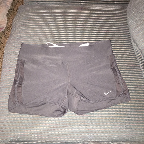 grey Nike dri fit training shorts