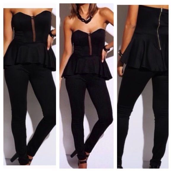 Peplum size large body suit, no flaws very cute!