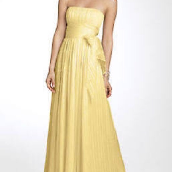 bcbg long yellow dress BCBG Cut-out dress