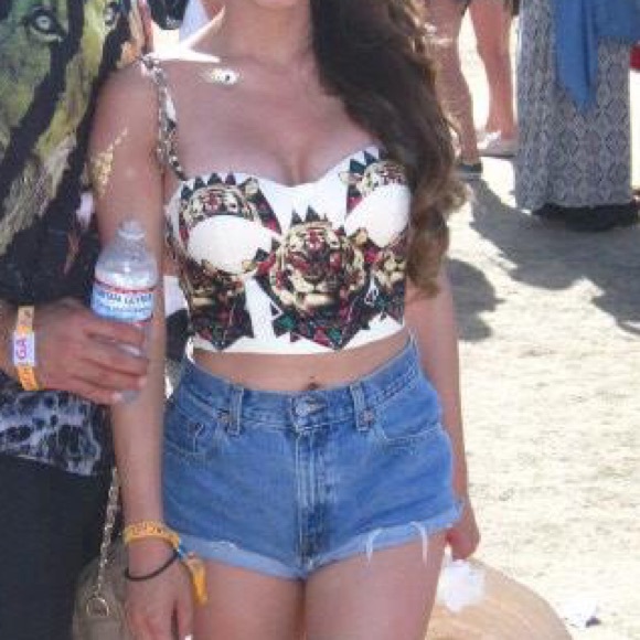 Bustier / corset / bralet / festival crop top