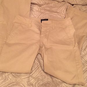 Flared American eagle khakis