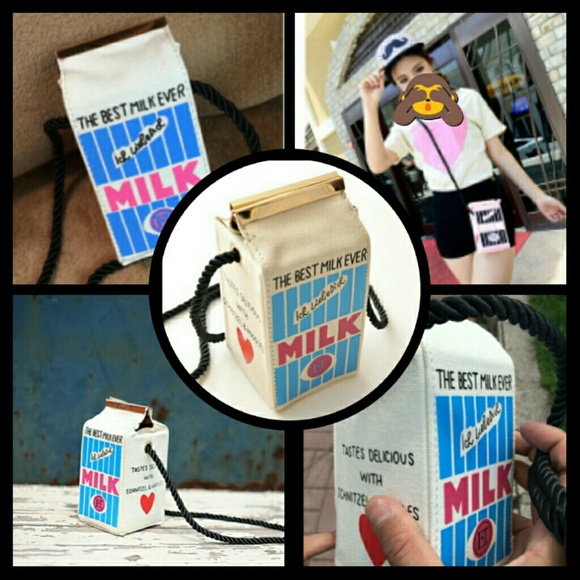 Milk Carton Burlap bag