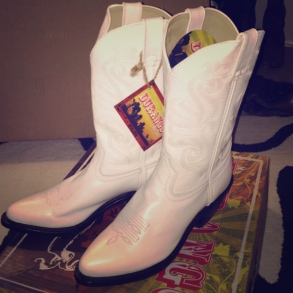 Durango Shoes - White cowgirl Boots🇺🇸💕