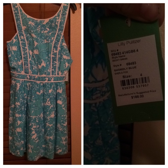NWT Lilly Dress shorely blue