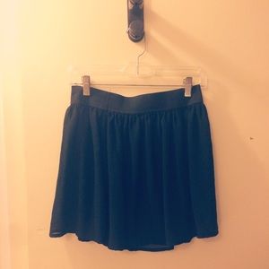 Black flowy skirt