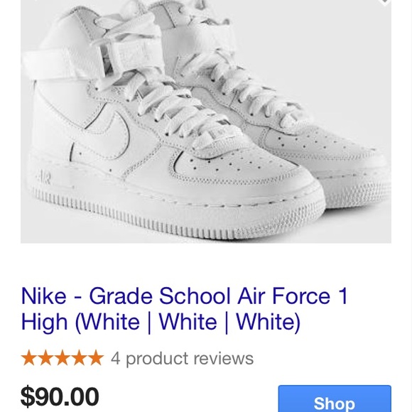 White Air Force 1 high tops