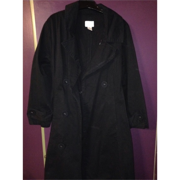 Black trench coat
