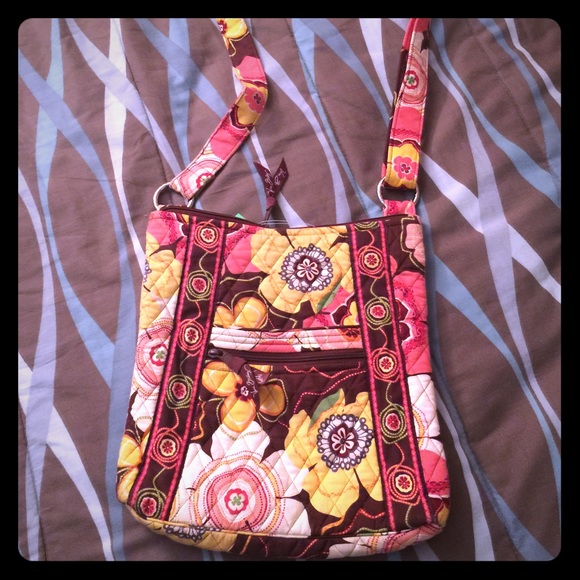 Vera Bradley Large Hipster Cross Body Bag/ Purse