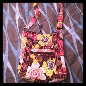 Vera Bradley Large Hipster Cross Body Bag/ Purse