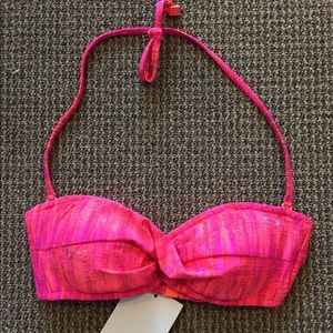 Hot Pink Oakley Bandeau Bikini Top