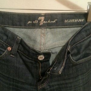 7 for all mankind dark denim  jeans great bye