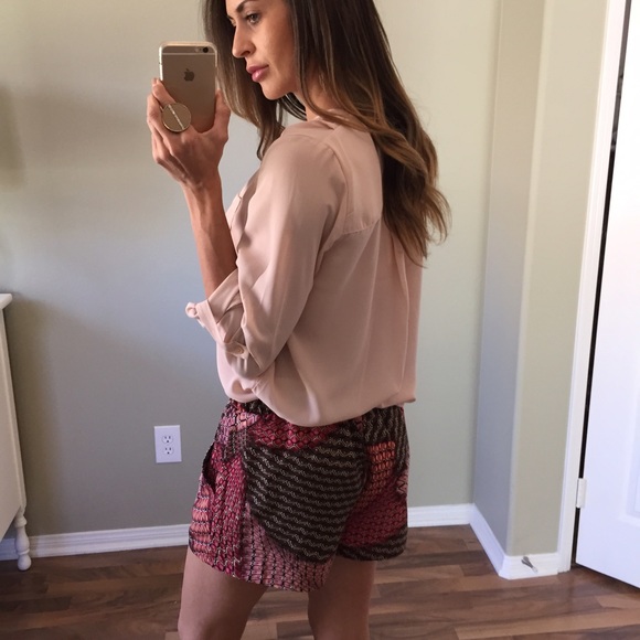 Sold | Nude Longsleeve Blouse - Picture 3 of 4