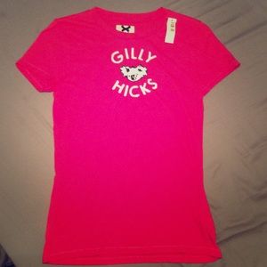 NWT Gilly Hicks Pink Fitted T Shirt