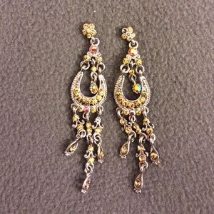 💎Silver Chandelier Earrings-Beige Jewels💎