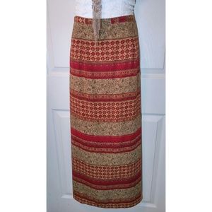 Boho maxi skirt