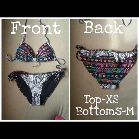 Push-up ruffle bikini