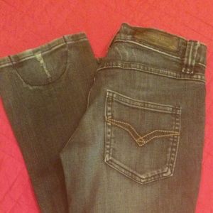 Dark Denim Straight Leg Jeans