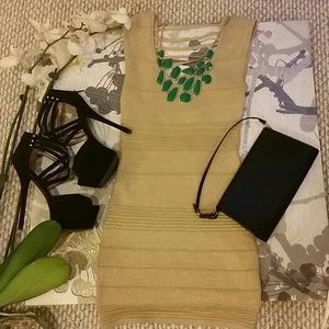 String Me Along Bandage Dress S