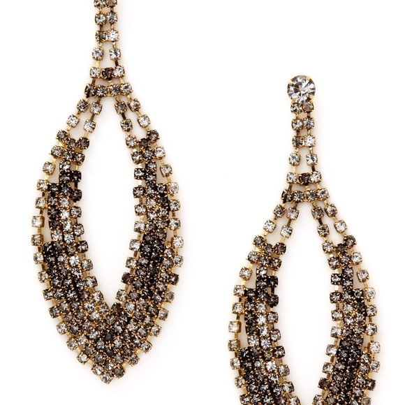 Cara Couture
Grey Multi Open Teardrop Earrings