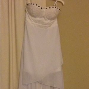 White gold studded dress