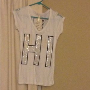 Hi' & bye' white shirt