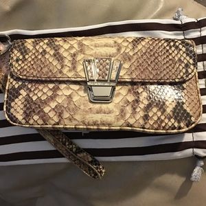 Henri Bendel Snakeskin Sunglass Case or Wristlet