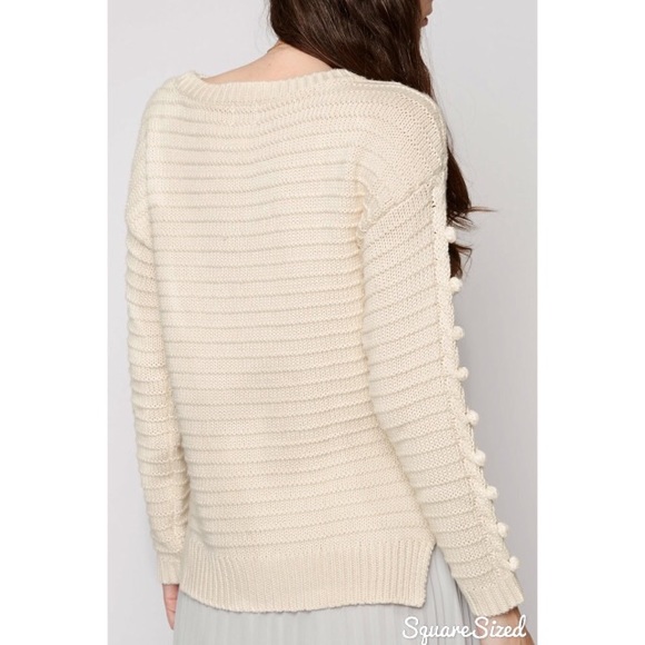 NWT White Knit Sweater by Yumi - Picture 3 of 4