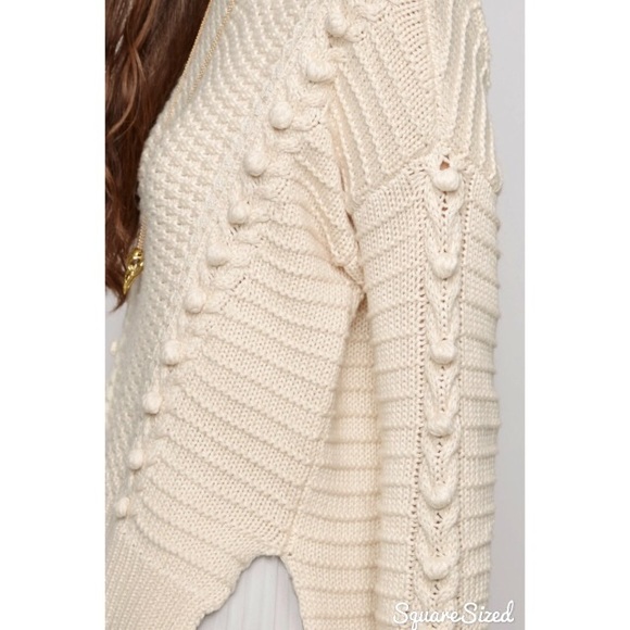 NWT White Knit Sweater by Yumi - Picture 4 of 4