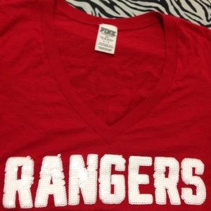 VS PINK Rangers vneck shirt