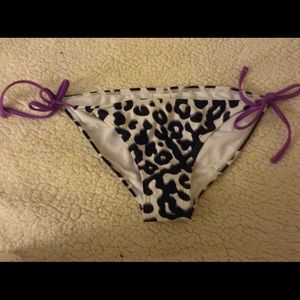Animal print bikini bottoms