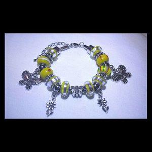 GIRL'S BUTTERFLY CHARM BRACELET