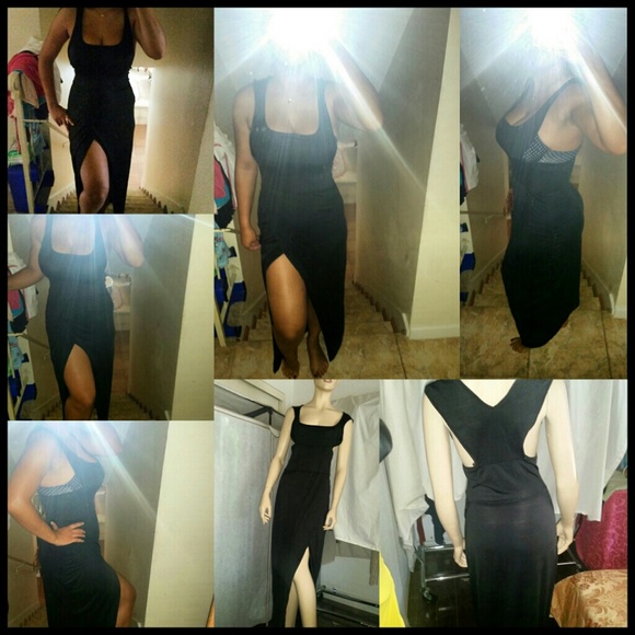 sexy slim fit bodycon long dress - Picture 3 of 4