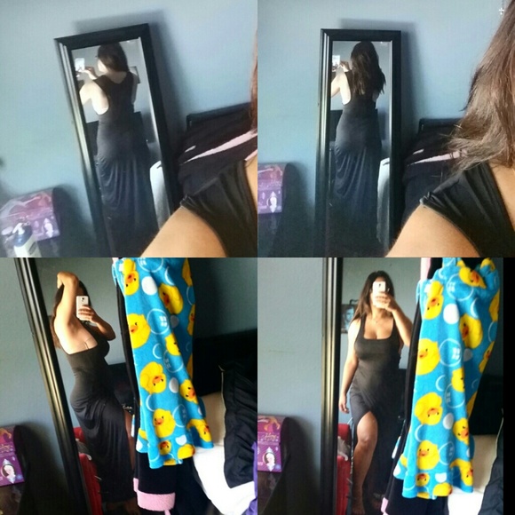 sexy slim fit bodycon long dress - Picture 4 of 4